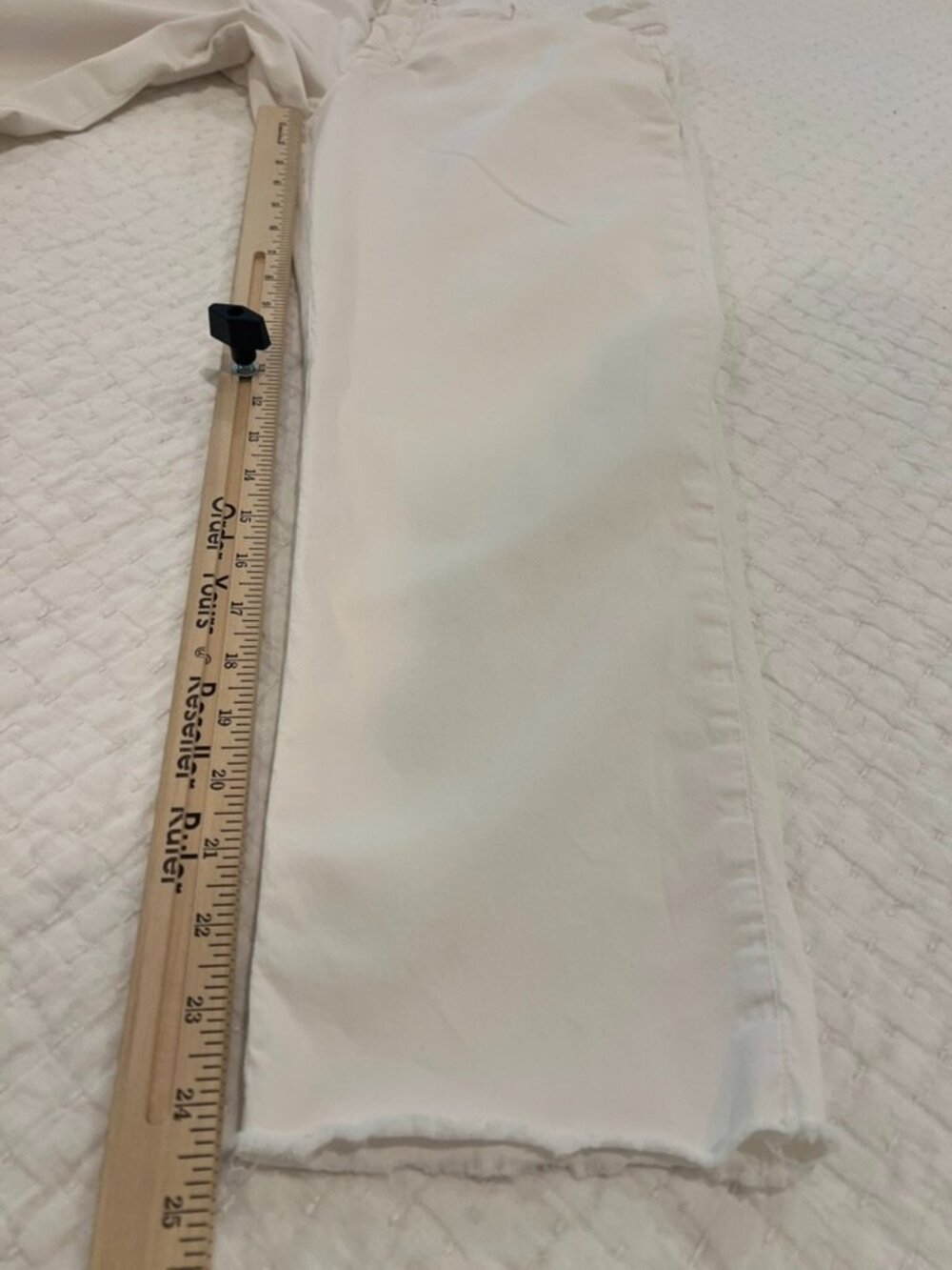 Frank Eileen Wicklow Pants Womens 10 Blackstone Chalk The Italian Chino Casual - Picture 10 of 11